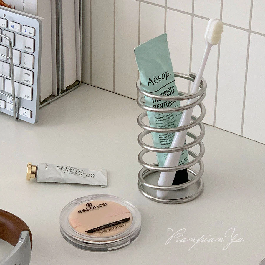 Home Creation Bathroom - Tandenborstelhouder van roestvrij staal, metalen badkameraccessoires