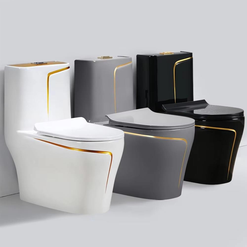 Home Bathroom Ware - Luxe, vloerstaand, keramisch sifon-toilet uit één