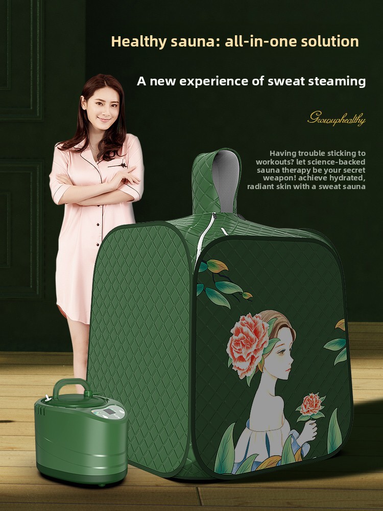 Home Bathroom With Sauna - Zweetbox voor thuisgebruik, volledige lichaamsdetox saunaruimte,