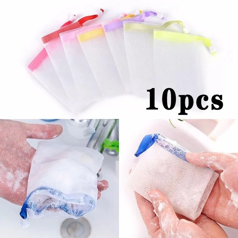 Home Bathroom Cleaning Kit - 10 stks/set Draagbare Schoon Schuimende Mesh