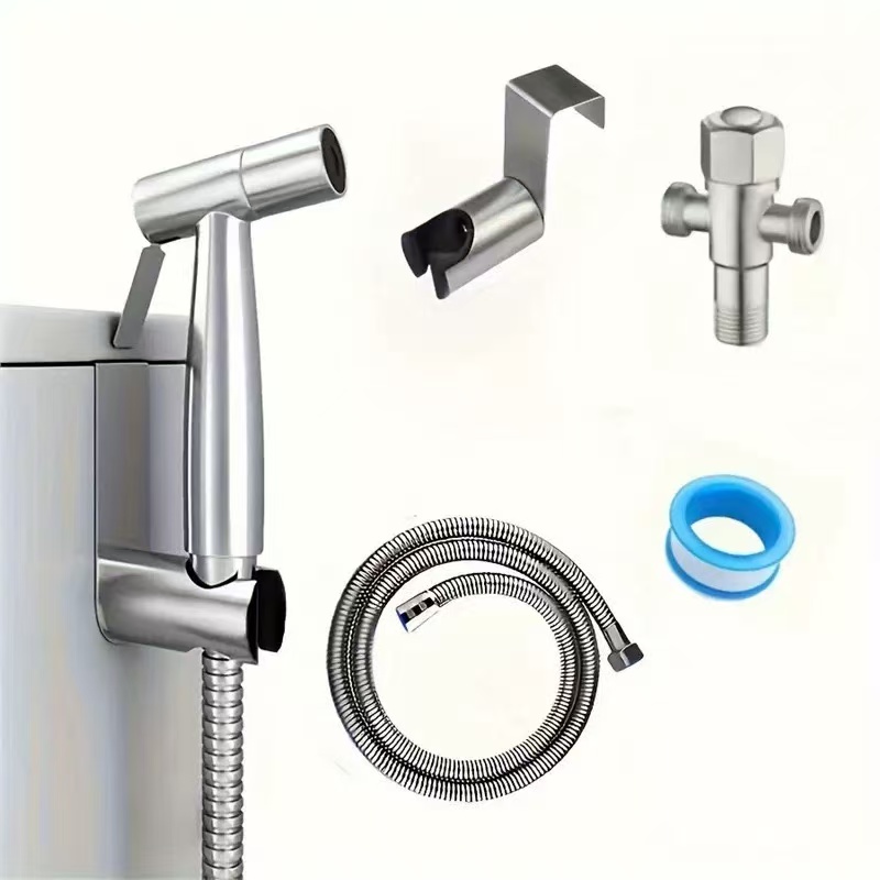 Home Bathroom Cleaning Kit - Handheld Bidet Sproeier Set Kit Roestvrijstalen