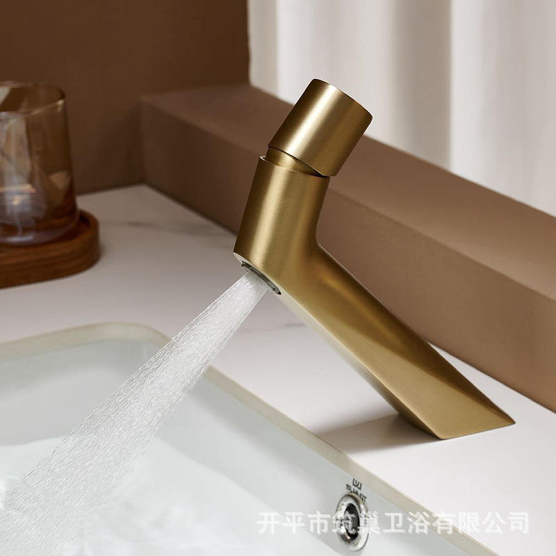 Home Bathroom Remodel - Massief messing badkamer wastafelmengkraan, enkelhendel, moderne