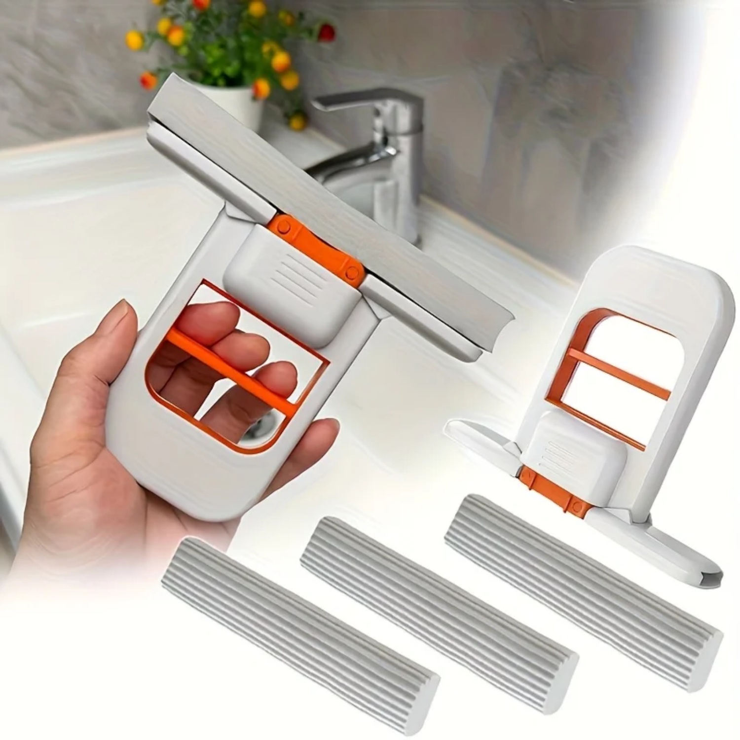 Dweil- en Sponsets Zelfuitknij - Home Bathroom Cleaning Kit recensie en prijs