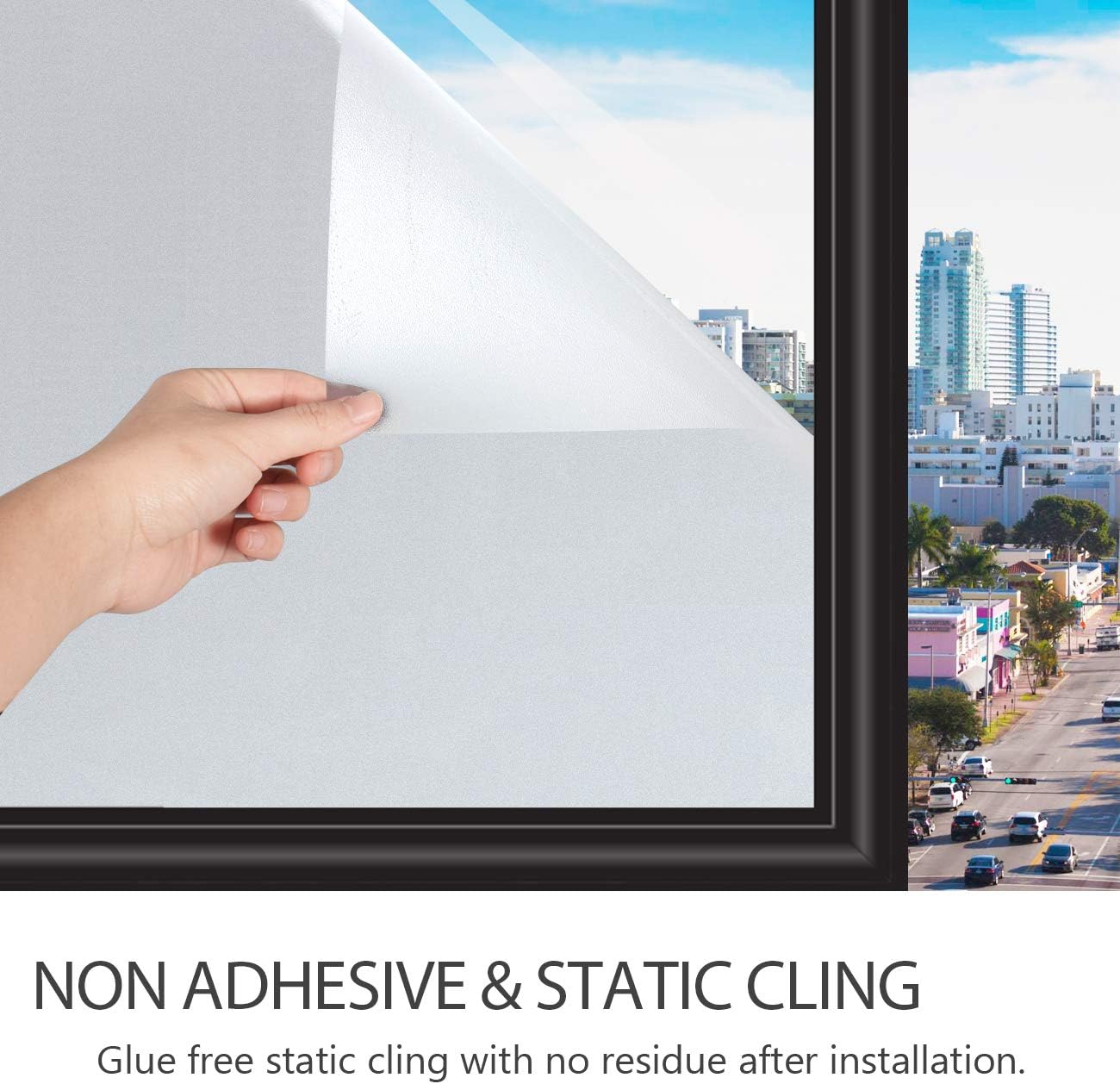 Privacy raamfolie, mat, statis - Home Bathroom Window Tint recensie en prijs