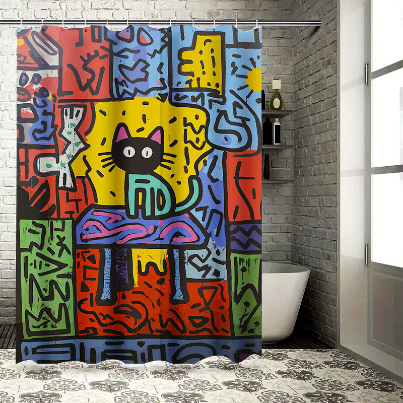 Helder graffiti abstract katte - Home Bathroom Remodel recensie en prijs