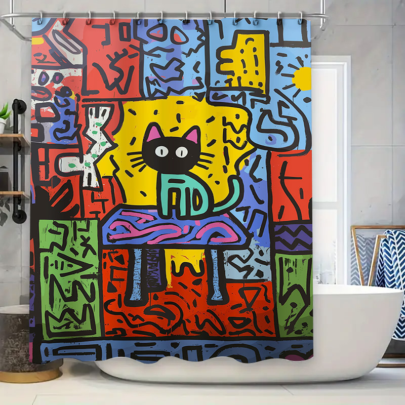 Helder graffiti abstract katte - Home Bathroom Remodel recensie en prijs