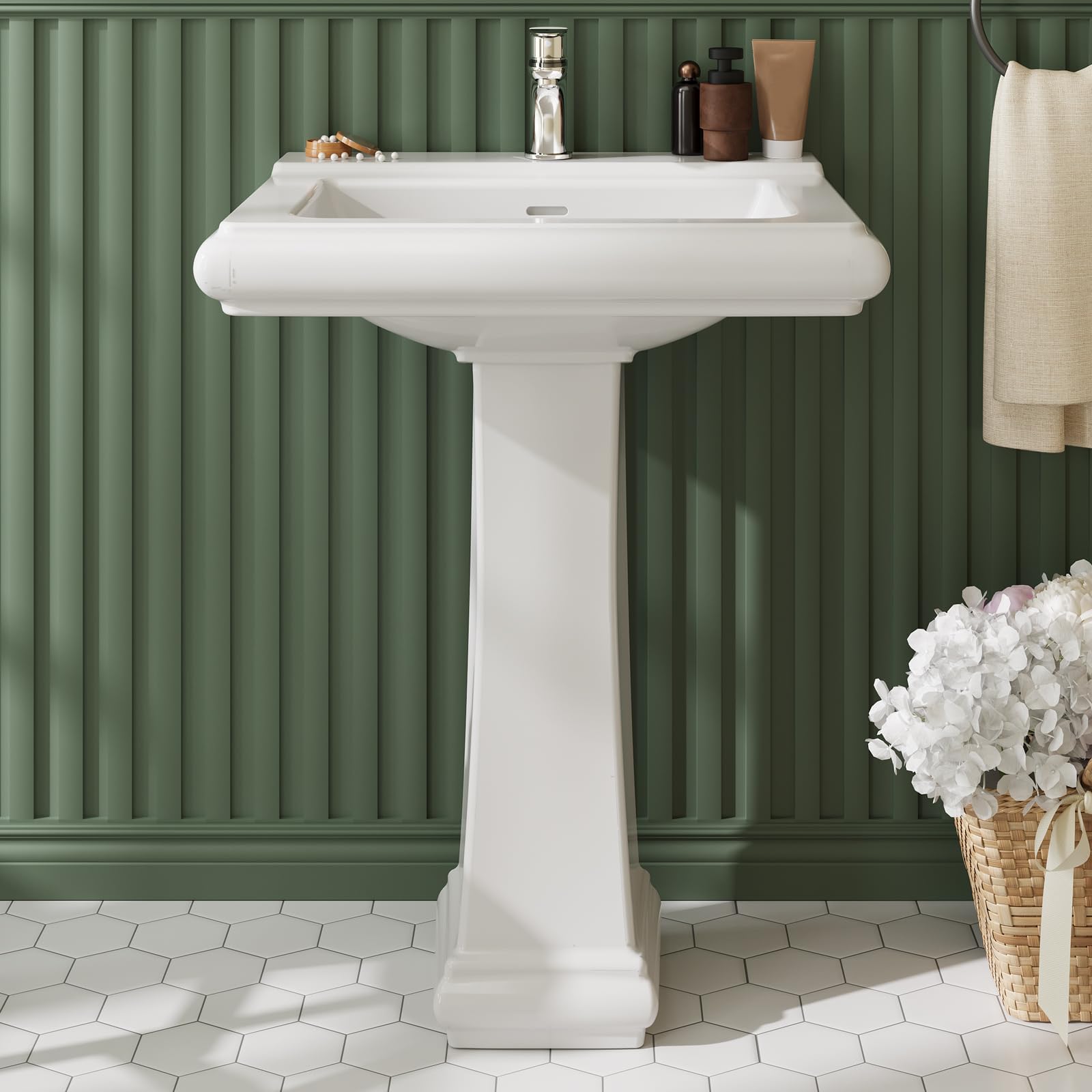 Vierkante keramische wastafel  - Home Bathroom Remodel recensie en prijs