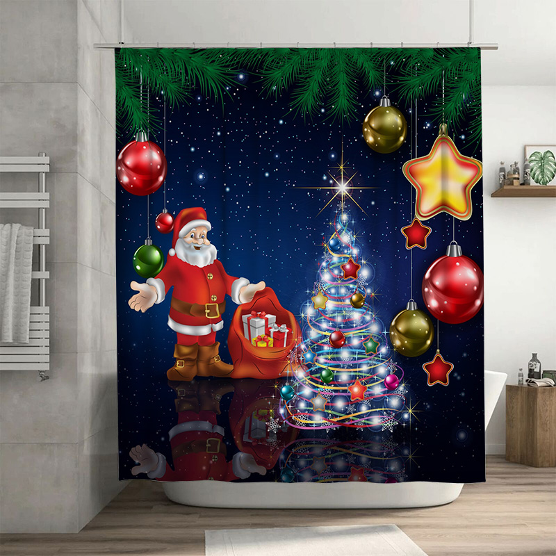 TU Kerst Douchegordijn Kerstma - Home Bathroom Ideas recensie en prijs