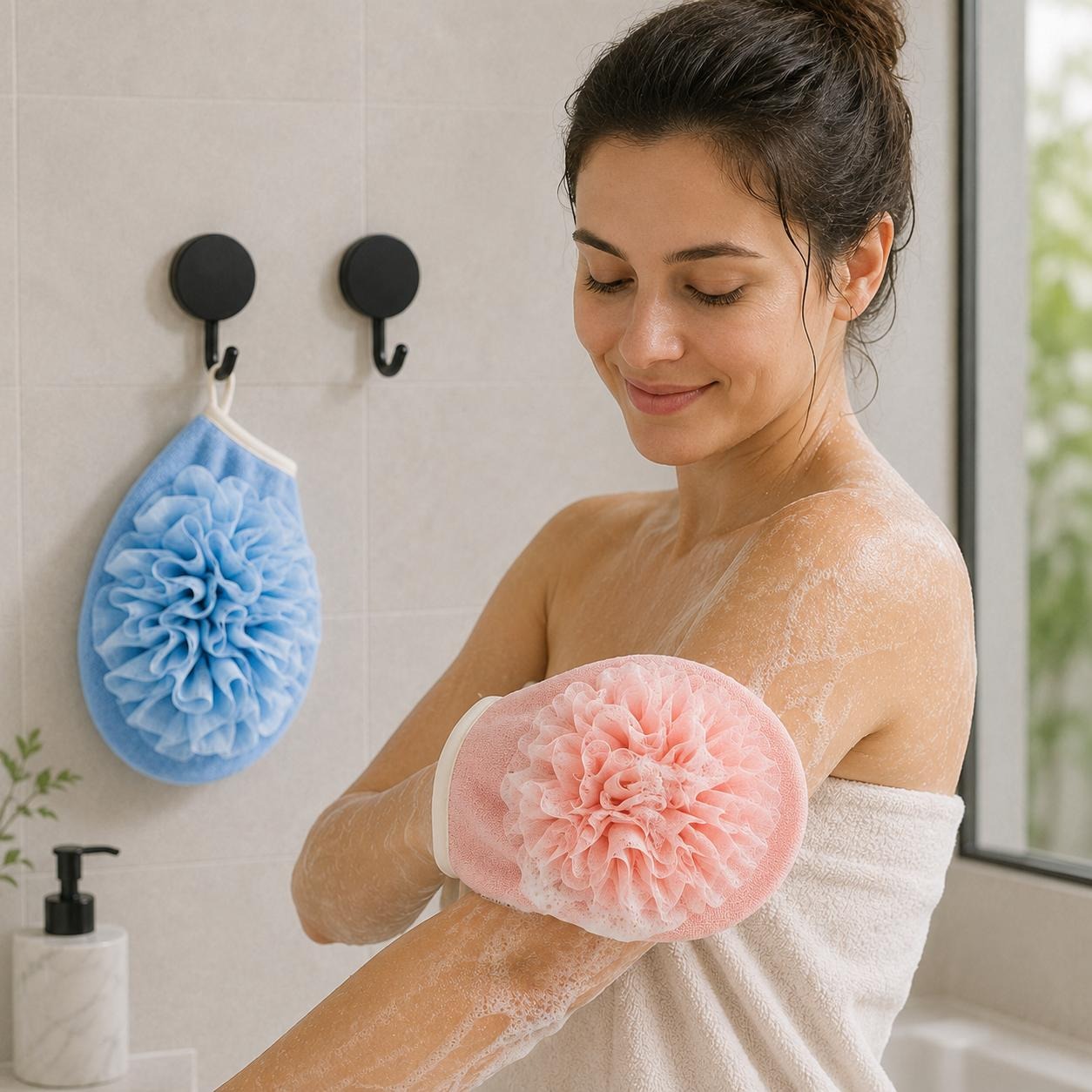2 paar badhandschoenen + 2 haa - Home Bathroom Cleaning Kit recensie en prijs