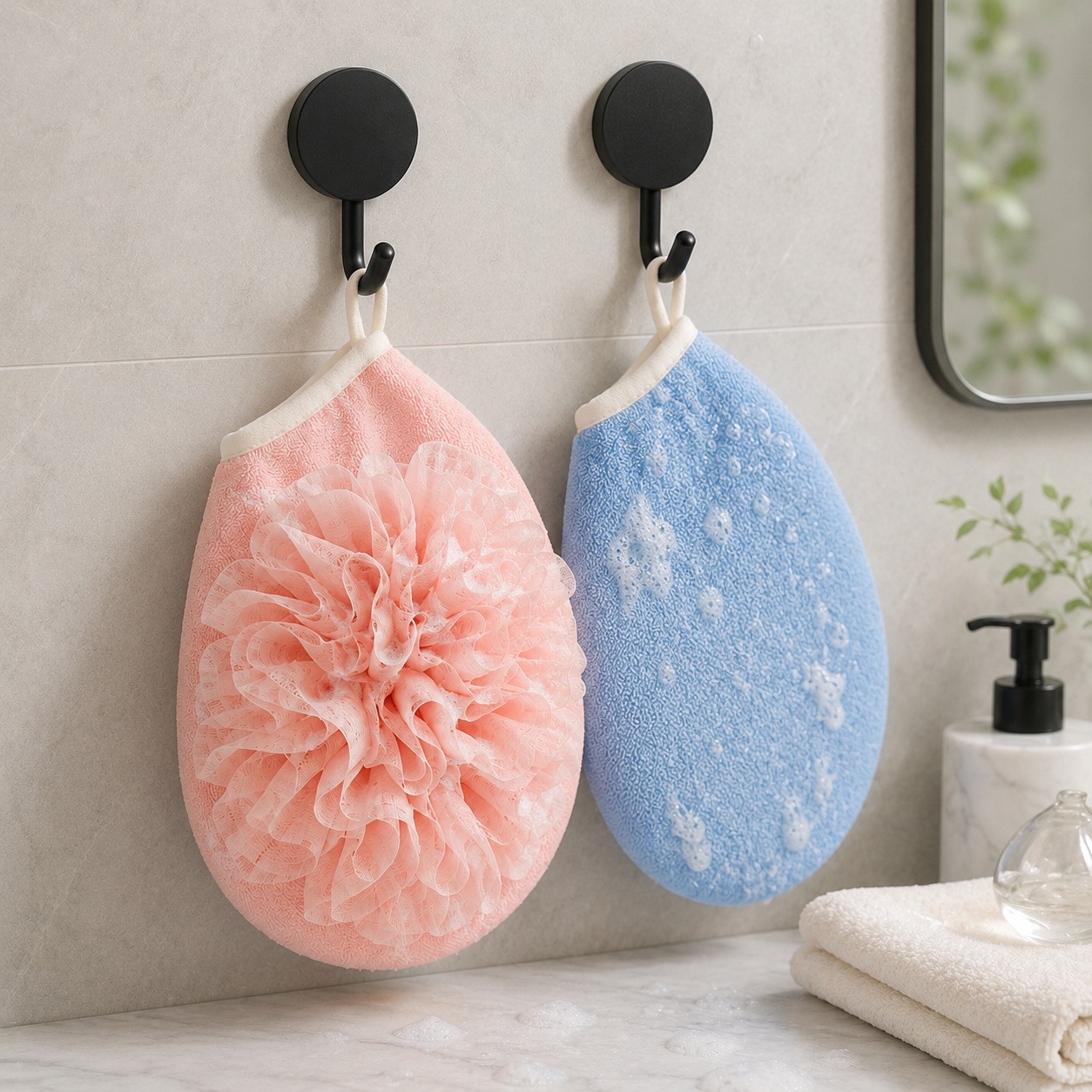2 paar badhandschoenen + 2 haa - Home Bathroom Cleaning Kit recensie en prijs