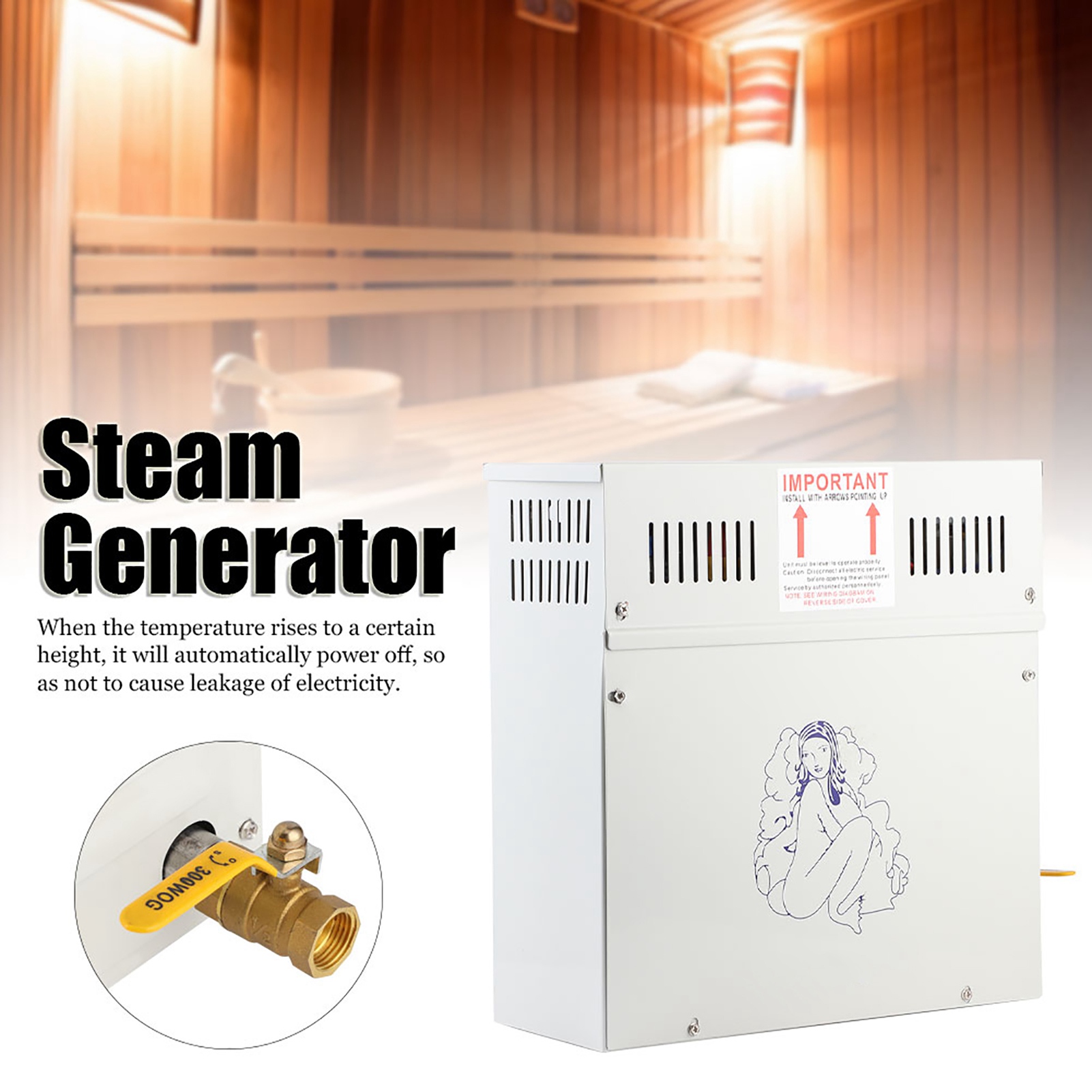 4,5KW 220V Stoomgenerator Douc - Home Bathroom With Sauna recensie en prijs