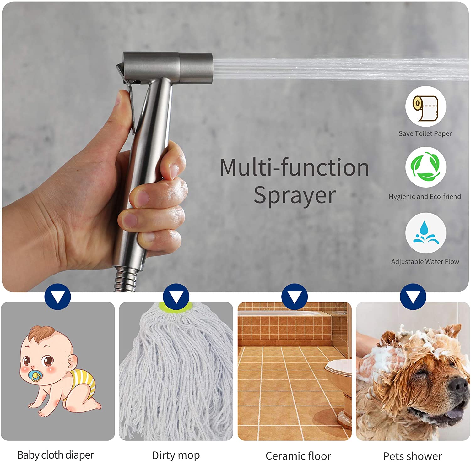 Toilet Bidet Kraan Zwart Handd - Home Bathroom Cleaning Kit recensie en prijs